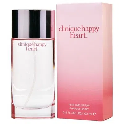 Clinique Hahps34n 3.4 oz Happy Heart Perfume Spray For Womens In White