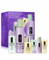 Clinique Great Skin Everywhere Skincare Gift Set For Dry Combination Skin In Transparent