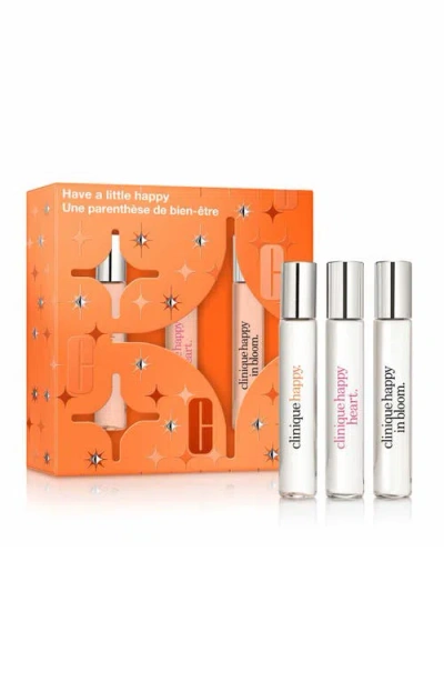 Clinique Have A Little Happy Perfume Spray Set $48 Value In Transparent