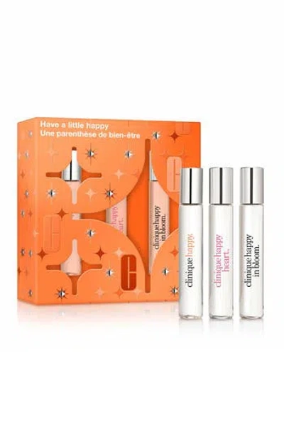 Clinique Have A Little Happy Perfume Spray Set $48 Value In Transparent