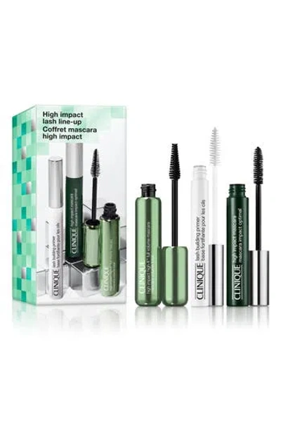 Clinique High Impact Lash Line-up 3-piece Makeup Gift Set $77 Value In No Color