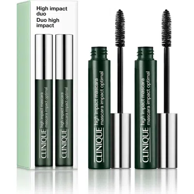 Clinique High Impact Mascara Duo Gift Set $54 Value In Black