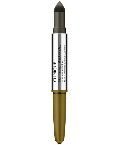 Clinique High Impact Shadow Play Shadow + Definer, 0.14 Oz. In Mixed Greens