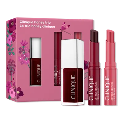 Clinique Honey Lip Trio Makeup Set In Multi