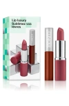 Clinique Lip Luxury Lipstick + Lip Gloss Makeup Gift Set $41 Value In No Color