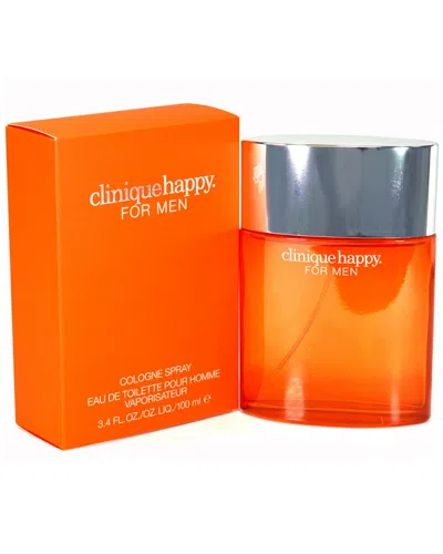 Clinique Men's Happy 3.4oz Eau De Toilette Spray In Orange