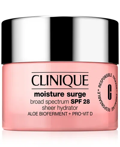 CLINIQUE MOISTURE SURGE BROAD SPECTRUM SPF 28 SHEER HYDRATOR MOISTURIZER, 1 OZ.