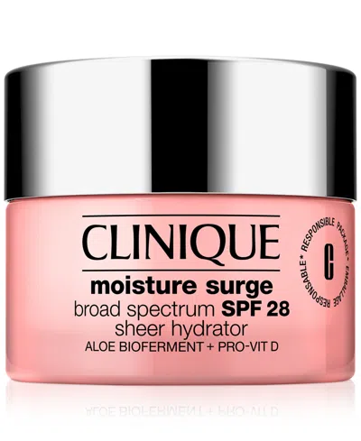 CLINIQUE MOISTURE SURGE BROAD SPECTRUM SPF 28 SHEER HYDRATOR MOISTURIZER, 1.7 OZ.