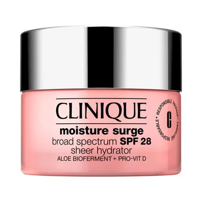 CLINIQUE MOISTURE SURGE BROAD SPECTRUM SUNSCREEN SPF 28 SHEER HYDRATOR MOISTURIZER 1.6 OZ / 50 ML