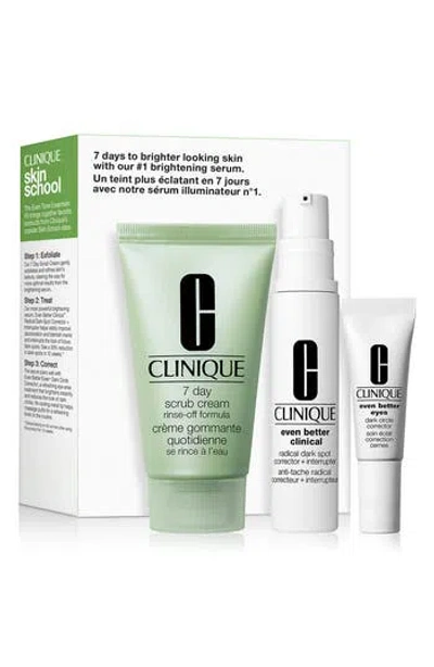 Clinique Skin School Supplies: Even Tone Essentials Set Usd $39 Value In Transparent