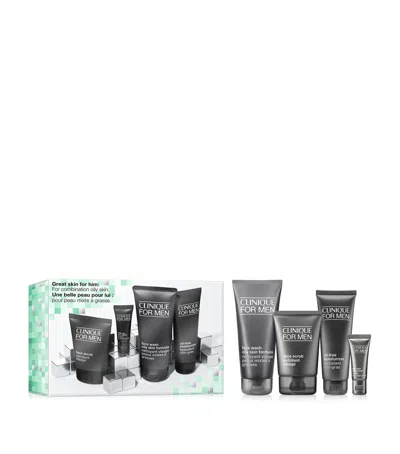 Clinique Skincare Gift Set: Oily Skin Types In White