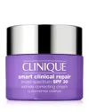 Clinique Smart Clinical Repair Broad Spectrum Spf 30 Wrinkle Correcting Face Cream 0.5 Oz. In Purple