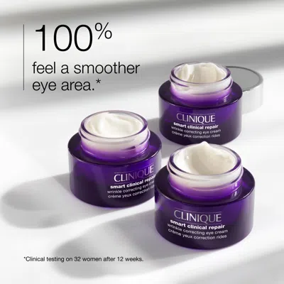 Clinique Smart Clinical Repair Wrinkle Correcting Eye Cream In Transparent