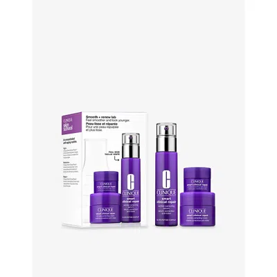 Clinique Smooth & Renew Lab Gift Set Worth £100 In Purple