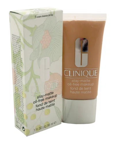 Clinique Stay-matte Oil-free Makeup # 7 Cream Chamois Dry Combination To Oily 1 oz Makeup In White