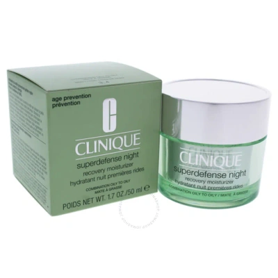 Clinique Superdefense Night Recovery Moisturizer - Combination Oily To Oily By  For Women - 1.7 oz Mo In White