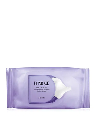 CLINIQUE TAKE THE DAY OFF MICELLAR CLEANSING TOWELETTES FOR FACE & EYES MAKEUP REMOVER,ZM7A01