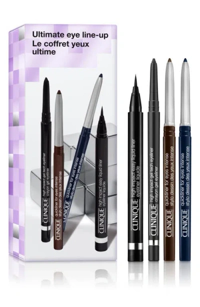 Clinique Ultimate Eye Line-up Makeup Set $69 Value In No Color