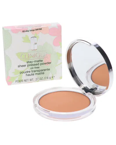 Clinique Unisex 0.27oz Powder Stay Matte Sheer Pressed Powder