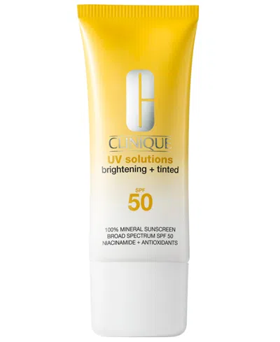 Clinique Uv Solutions Brightening + Tinted Sunscreen Spf 50, 1.35 Oz.