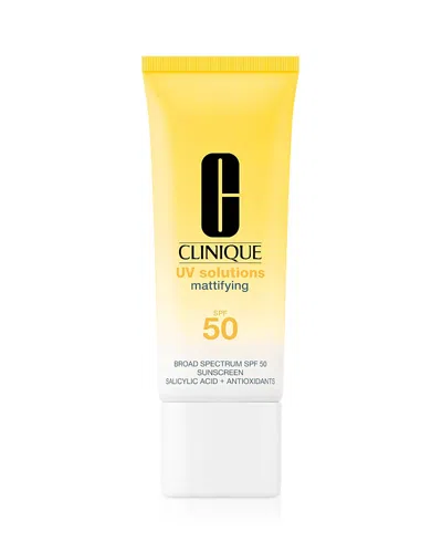 CLINIQUE UV SOLUTIONS MATTIFYING SUNSCREEN SPF 50 WITH SALICYLIC ACID 1.35 OZ.