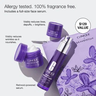Clinique Wrinkle Fighting Routine Skin Care Gift Set (limited Edition) $129 Value