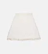 Clio Peppiatt Camelia Embellished Miniskirt In White