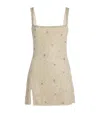 Clio Peppiatt Pamela Mini Dress In Neutral
