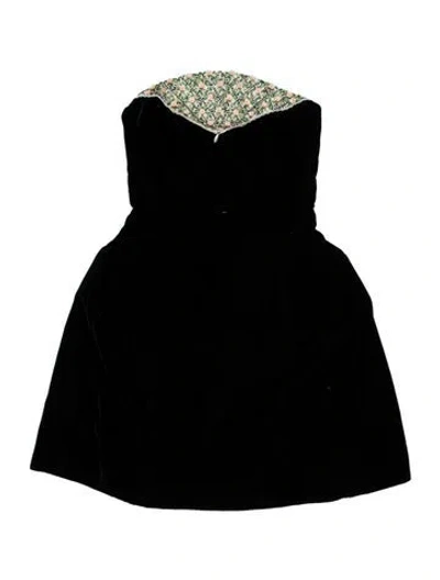 Pre-owned Clio Peppiatt Strapless Mini Dress In Black