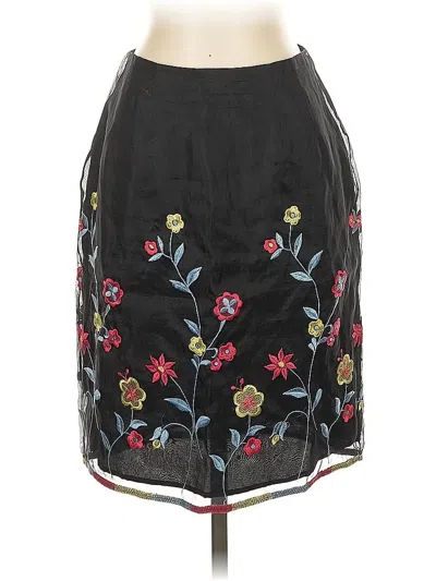 Pre-owned Clió Silk Skirt In Black