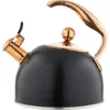 Clipper Viking 2.6-quart Tea Kettle In Black