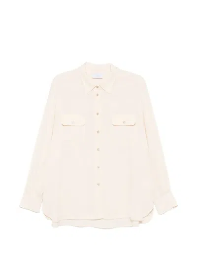 Clips Button-up Pocket-detail Shirt In Pink