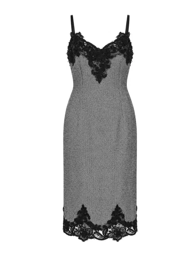 Clips Dress In Gray