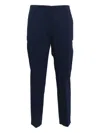 Clips Straight-leg Tailored Pants In Blue