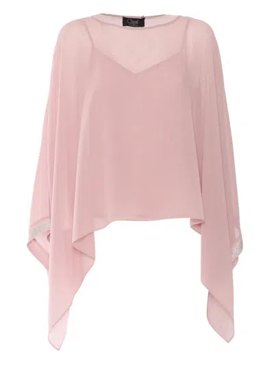 CLIPS EMBELLISHED-HEM TOP
