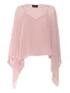Clips Embellished-hem Top In Pink