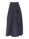 Clips Layered Taffeta Skirt