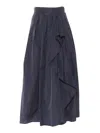 Clips Layered Taffeta Skirt
