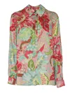Clips Long-sleeve Floral Pattern Shirt In Multi