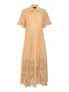 Clips Midi Dress In Brown