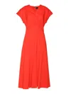 Clips Midi Dress In Orange