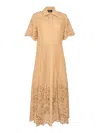 Clips Midi Dress In Brown