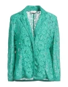 Clips More Woman Blazer Green Size 14 Polyamide, Cotton, Viscose