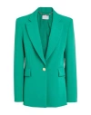 Clips More Woman Blazer Green Size 8 Polyester, Elastane In Green