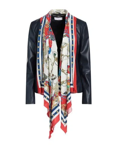 Clips More Woman Blazer Midnight Blue Size 8 Polyester, Polyurethane, Viscose, Elastane