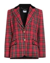 Clips More Woman Blazer Red Size 12 Polyester, Viscose, Elastane In Red