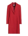 Clips More Woman Coat Red Size 12 Virgin Wool In Red