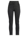 Clips More Woman Jeans Black Size 10 Cotton, Elastane In Black