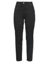 Clips More Woman Jeans Black Size 8 Cotton, Elastane In Black