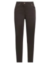 Clips More Woman Jeans Dark Brown Size 8 Cotton, Elastane